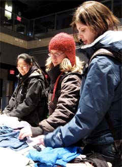 Shoppers at fundraiser