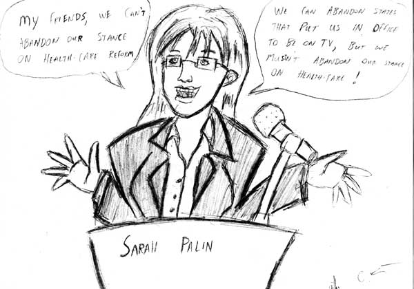Editorial cartoon by Jon Lyksett
