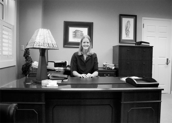 Ashley Goettl in chancellor's office